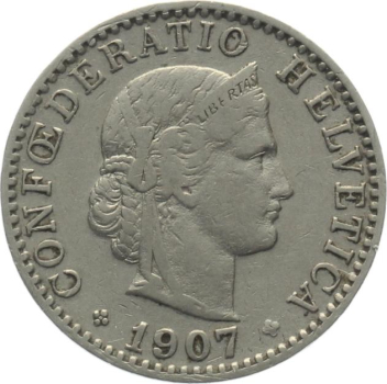 20 Rappen 1907 B